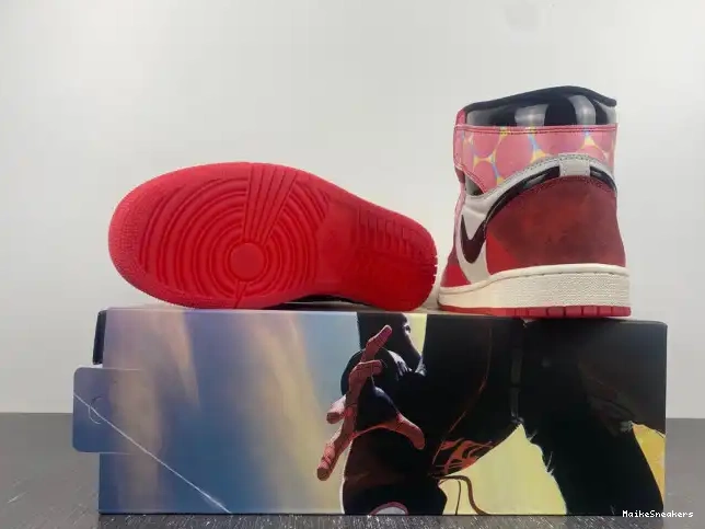 MaikeSneakers Across OG Spider-Man High the DV1748-601 Jordan 1 Spider-Verse 0406